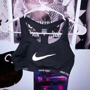 જ⁀➴ᡣ𐭩 black Nike, pro sports bra